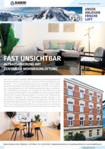 Altbausanierung mit zentraler Wohnraumlüftung